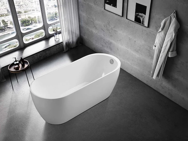 Mawialux vrijstaand acryl bad - mat wit - afbeelding 2 van  4