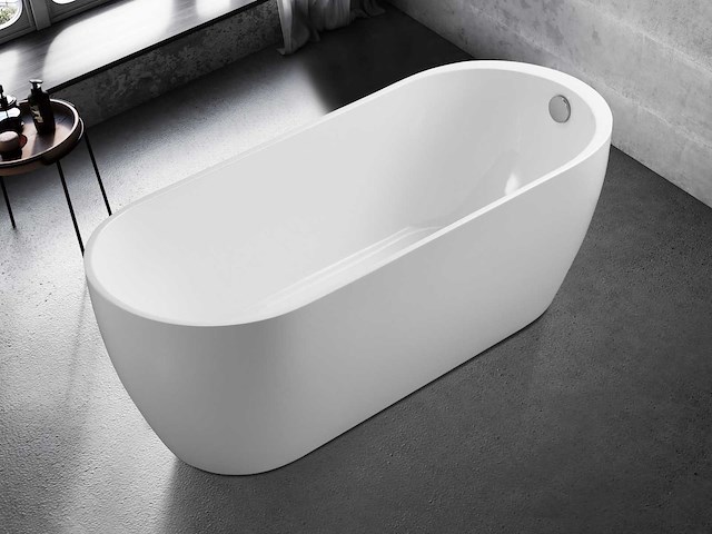 Mawialux vrijstaand acryl bad - mat wit - afbeelding 1 van  4