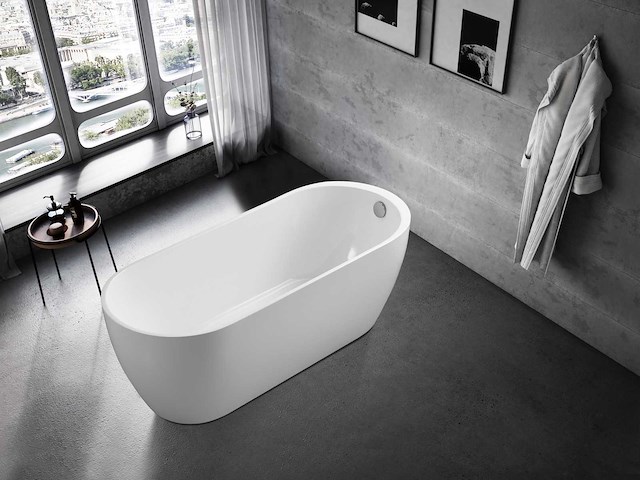 Mawialux vrijstaand acryl bad - mat wit - afbeelding 2 van  4