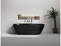 Mawialux vrijstaand acryl bad - mat zwart - afbeelding 1 van  5