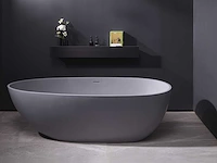 Mawialux vrijstaand bad - solid surface - mat grijs - afbeelding 3 van  8