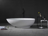 Mawialux vrijstaand bad - solid surface - mat wit - afbeelding 5 van  9
