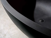 Mawialux vrijstaand bad - solid surface - mat zwart - afbeelding 4 van  7