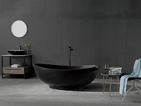 Mawialux vrijstaand bad - solid surface mat zwart Mawialux vrijstaand bad - solid surface mat zwart