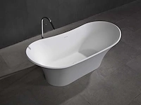 Mawialux vrijstaand design bad - solid surface - mat wit - afbeelding 6 van  10
