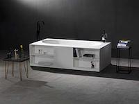 Mawialux vrijstaand design bad - solid surface - mat wit - afbeelding 1 van  7