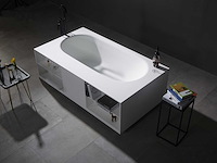 Mawialux vrijstaand design bad - solid surface - mat wit - afbeelding 4 van  7