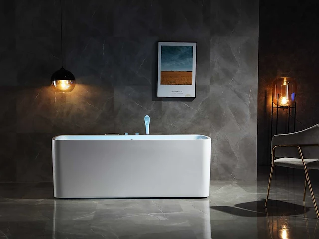 Mawialux vrijstaand massagebad - glans wit - afbeelding 5 van  10