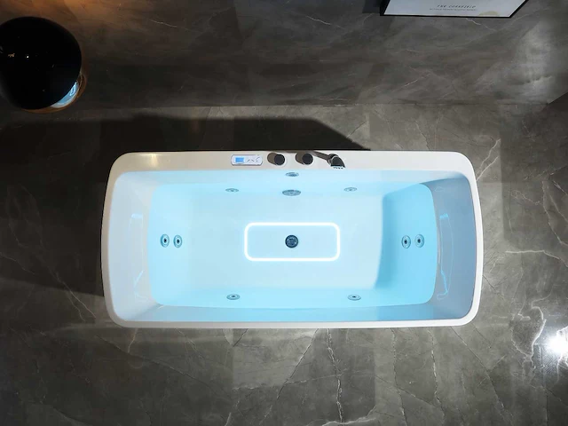 Mawialux vrijstaand massagebad - glans wit - afbeelding 7 van  10