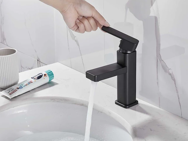 Mawialux wastafelkraan - mat zwart - afbeelding 6 van  31