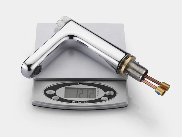 Mawialux wastafelkraan digitaal chroom - afbeelding 7 van  9
