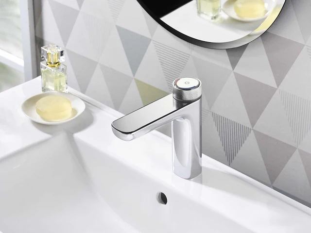 Mawialux wastafelkraan digitaal chroom - afbeelding 4 van  9