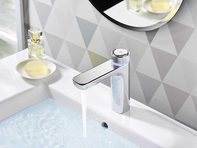 Mawialux wastafelkraan digitaal chroom - afbeelding 5 van  9