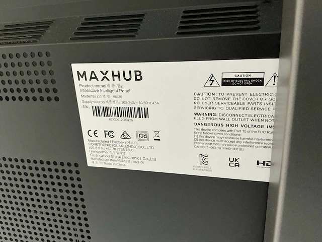 Maxhub v8630 smartboard / conference set - afbeelding 2 van  10