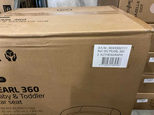 Maxi-cosi pearl 360 baby & todler car seat authentic graphite - afbeelding 2 van  3