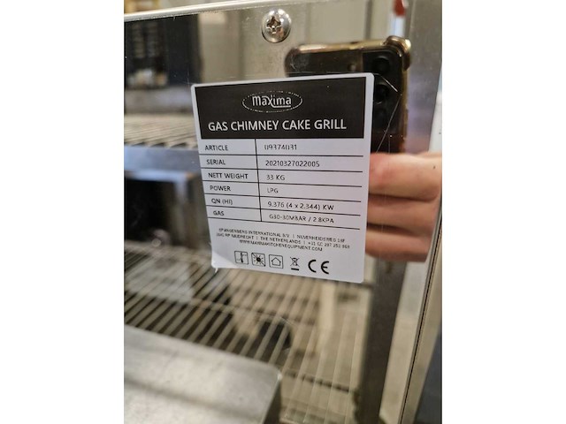 Maxima - 09374031 - chimney cake grill - afbeelding 3 van  3
