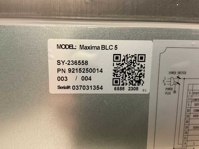 Maxima blc 5 shock freezer / blast chiller - afbeelding 2 van  12