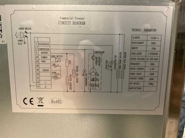 Maxima blc 5 shock freezer / blast chiller - afbeelding 3 van  12