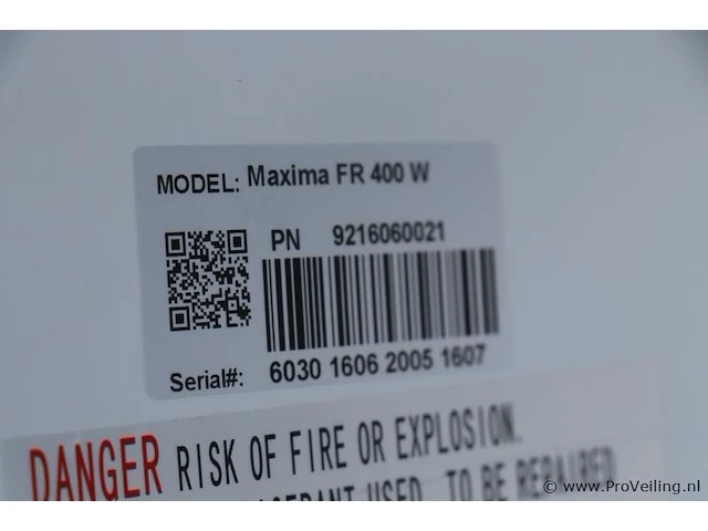 Maxima holland vrieskast - model maxima fr 400 w - afbeelding 7 van  11
