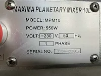 Maxima mpm10 planetary mixer - afbeelding 6 van  6