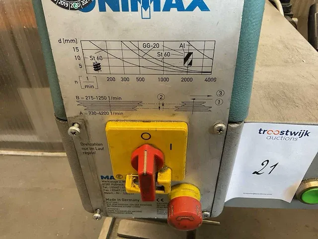 Maxion minimax 1 tafelboormachine - afbeelding 4 van  4