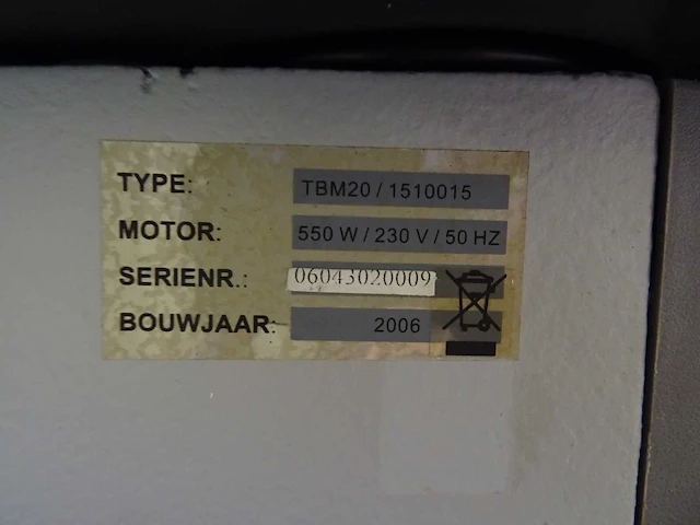 Maxx - 2006 - tbm20 - tafelkolomboormachine - afbeelding 2 van  2