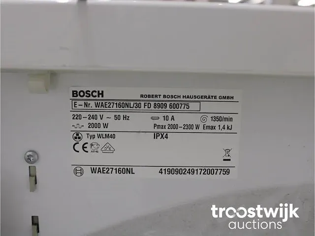 Maxx 6 bestfriend 1350 wasmachine & bosch maxx 6 sensitive droger - afbeelding 5 van  8