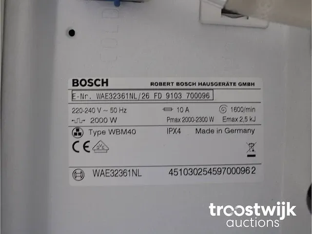 Maxx 6 varioperfect wasmachine & bosch maxx 7 sensitive droger - afbeelding 5 van  8