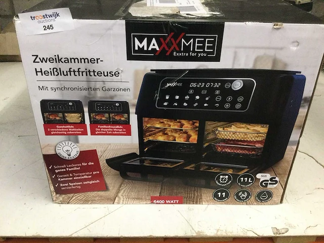 Maxxmee - 2 kamer airfryer, hetelucht friteuse - afbeelding 2 van  4