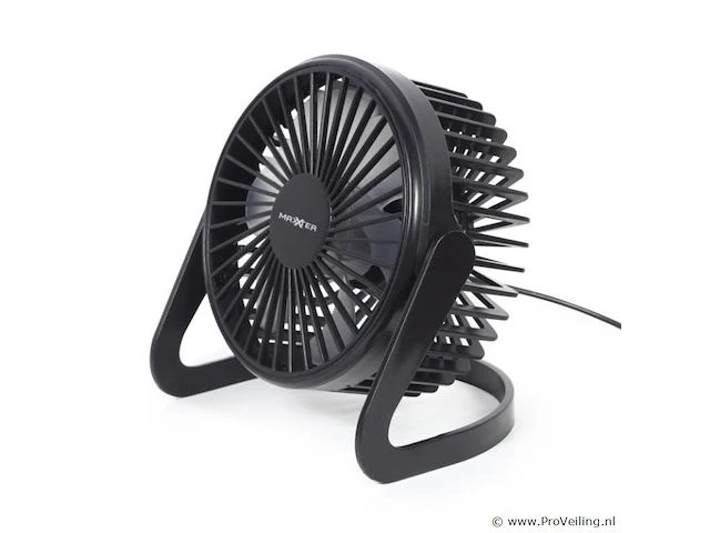 Maxxter usb desktop ventilator - black - afbeelding 1 van  1