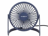 Maxxter usb desktop ventilator - blue - afbeelding 1 van  1