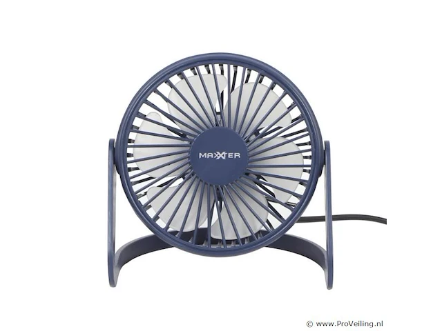 Maxxter usb desktop ventilator - blue - afbeelding 1 van  1
