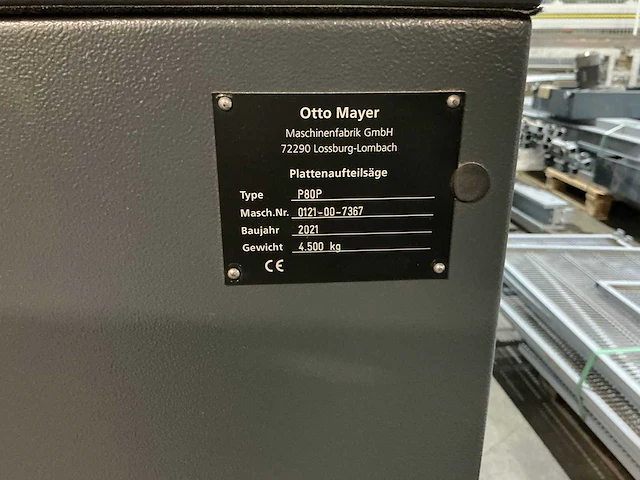 Mayer - 2021 - ps 80 premium - platen opdeelzaagmachine - afbeelding 6 van  14