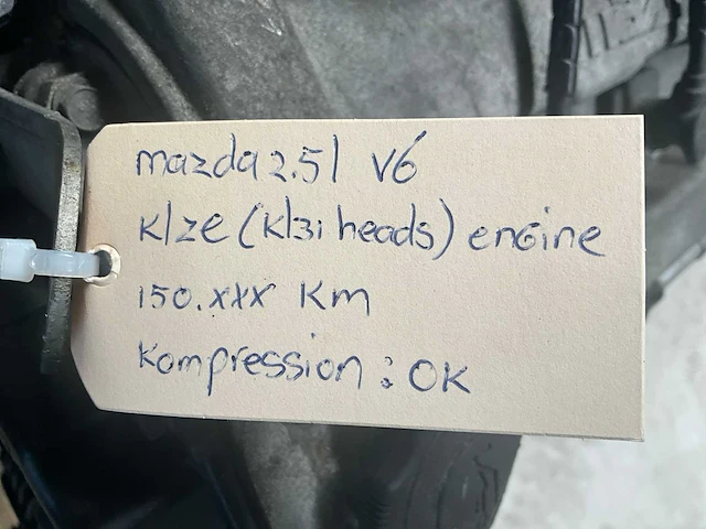 Mazda 2.5l v6 klze automotor - afbeelding 6 van  6