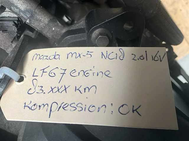 Mazda mx-5 nc18 2.0l 16v lfg7 automotor - afbeelding 6 van  6