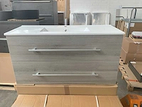 Mb stretto badmeubel grijs essen 100cm - afbeelding 2 van  7