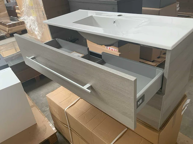 Mb stretto badmeubel grijs essen 100cm - afbeelding 7 van  7