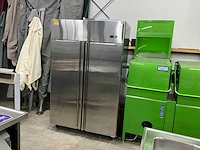 Mbf8114 rvs dubbeldeurs vrieskast - afbeelding 1 van  7
