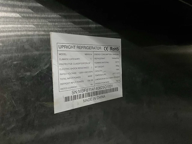 Mbf8114 rvs dubbeldeurs vrieskast - afbeelding 7 van  7
