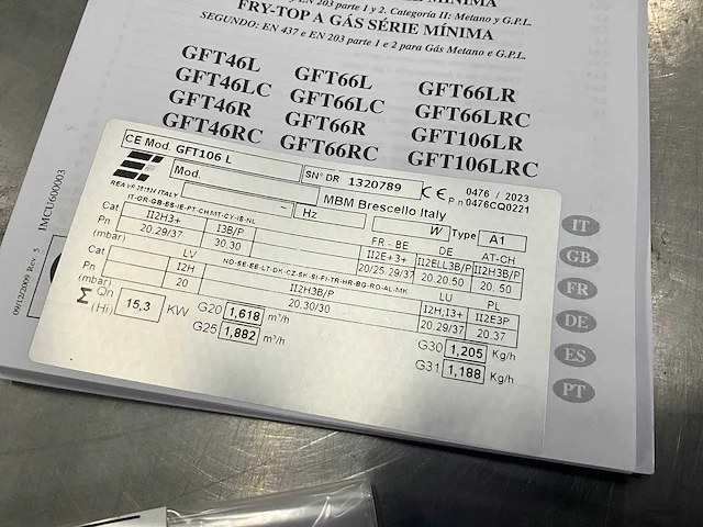 Mbm gft106 l gas bakplaat - afbeelding 3 van  11