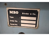 Mbo - b30-1-30/4 /b30-2-30/4 /b26/3 - vouwmachine - afbeelding 8 van  17