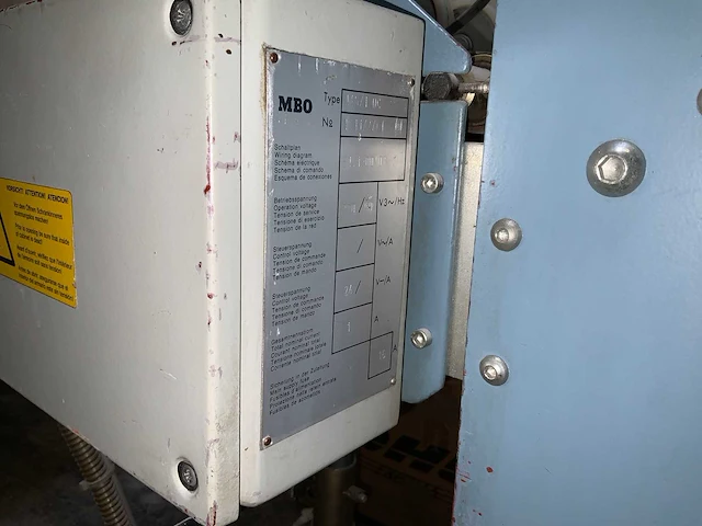 Mbo - t45 - vouwmachine - afbeelding 4 van  14