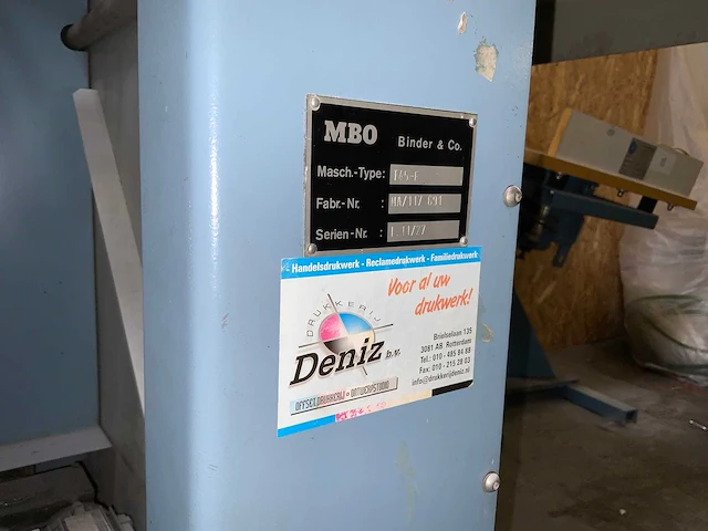 Mbo - t45 - vouwmachine - afbeelding 5 van  14
