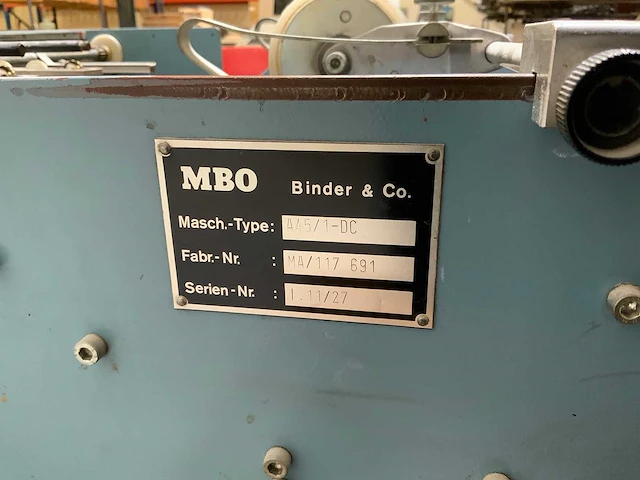 Mbo - t45 - vouwmachine - afbeelding 14 van  14