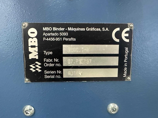 Mbo binder gmbh & co. - t700 en t800.1 & lega 55.6. - vouwmachine - afbeelding 9 van  27