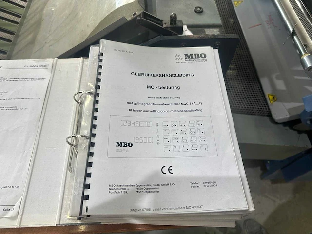 Mbo binder gmbh & co. - t700 en t800.1 & lega 55.6. - vouwmachine - afbeelding 19 van  27