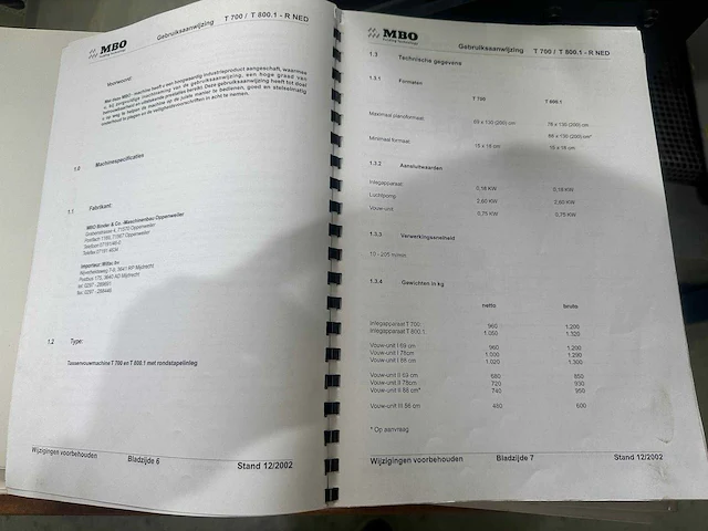 Mbo binder gmbh & co. - t700 en t800.1 & lega 55.6. - vouwmachine - afbeelding 20 van  27