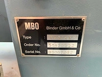 Mbo t49/4 x tassenvouwmachine - afbeelding 2 van  10