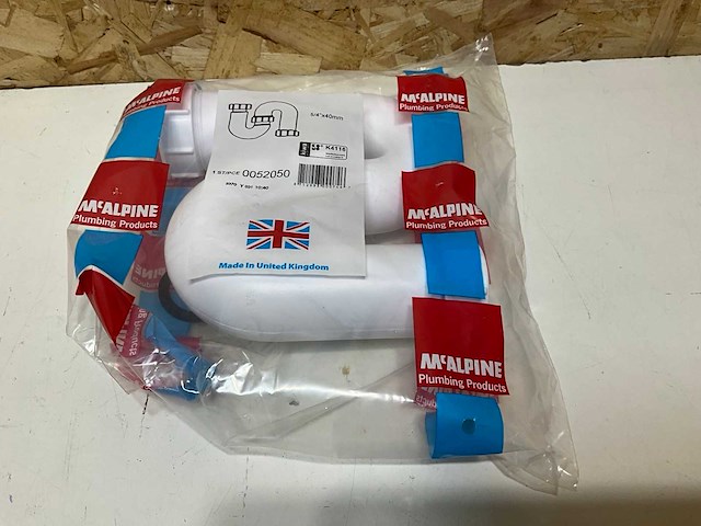 Mcalpine s-sifon pp wit 1.1/4"x40mm (19x) - afbeelding 3 van  4