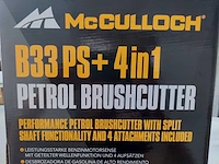 Mcculloch - b33 ps+ 4in1 kit - benzine bosmaaier - afbeelding 8 van  9